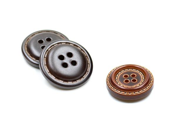 Imitation leather button