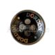 plated laser button