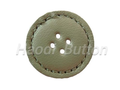 leather button