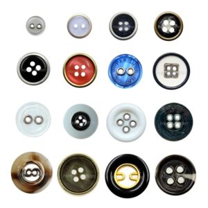 Combination polyester button