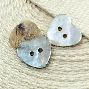 Heart Shape Akoya Shell Button Natural Mother of Pearl for Garment Decoration