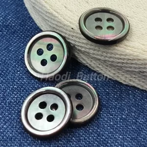 black shell buttons
