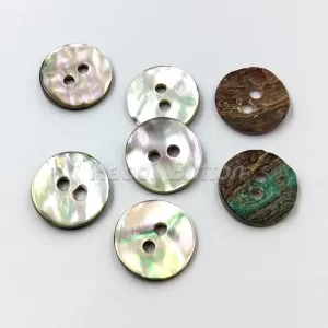 Abalone shell buttons