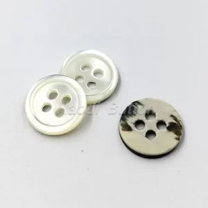 White Mother of Pearl Shell Button